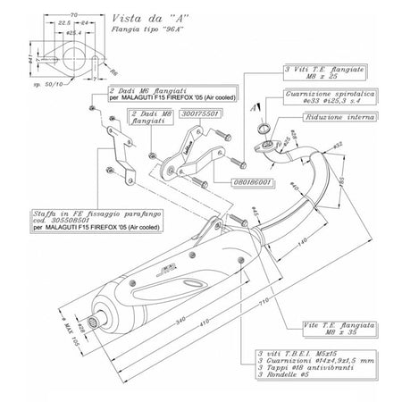 MARMITTA SITO YAMAHA JOG 50 0597 R 04- DAL 2004 MBK