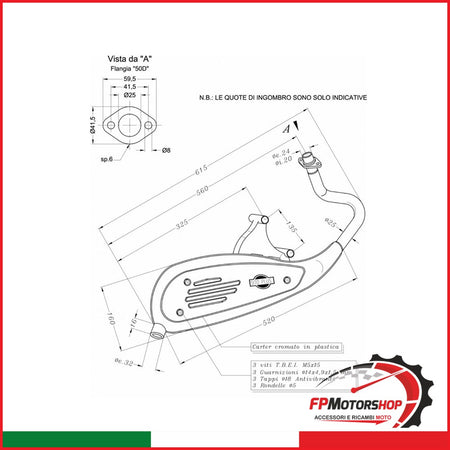 MARMITTA SITOPLUS PIAGGIO LIBERTY 50 BREMBO 0713 4T