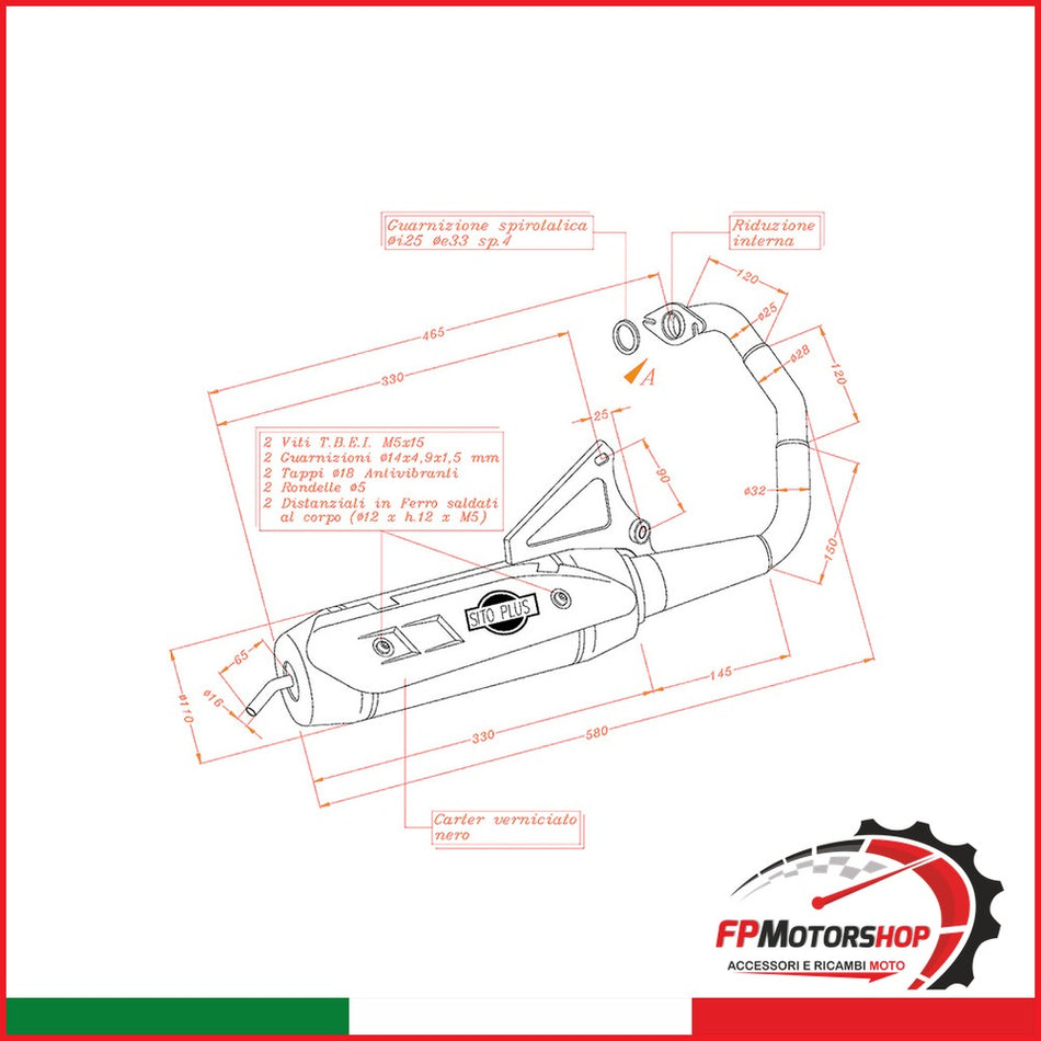 MARMITTA SITOPLUS MBK BOOSTER 50 0715 2004-2012
