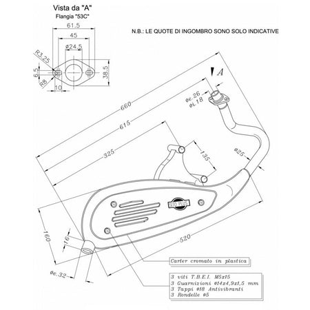 MARMITTA SITOPLUS PIAGGIO VESPA LX BREMBO 0745 50 4T 4V 2009-2014
