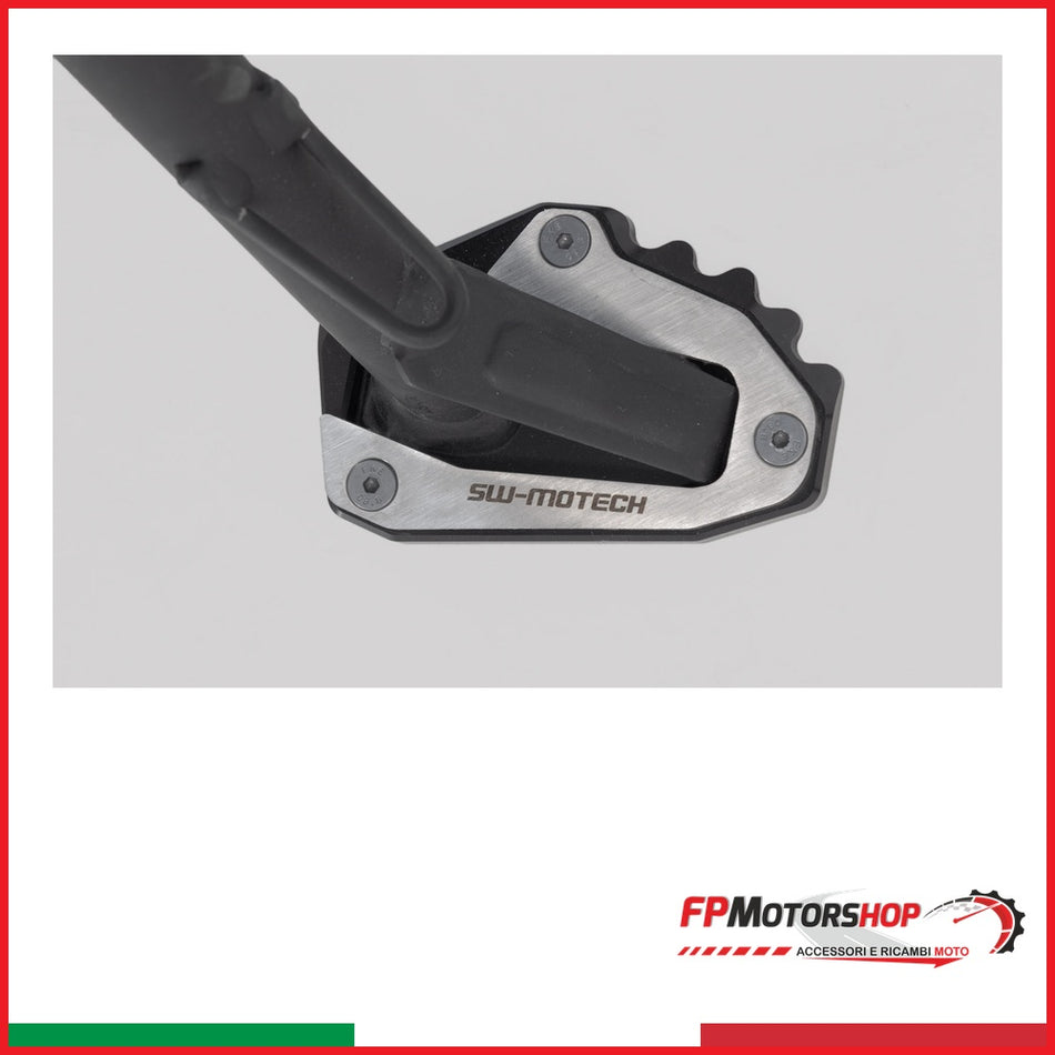 SW-Motech Base maggiorata per cavalletto laterale Nero/Argento. Modelli Ducati. - foto FP Motorshop