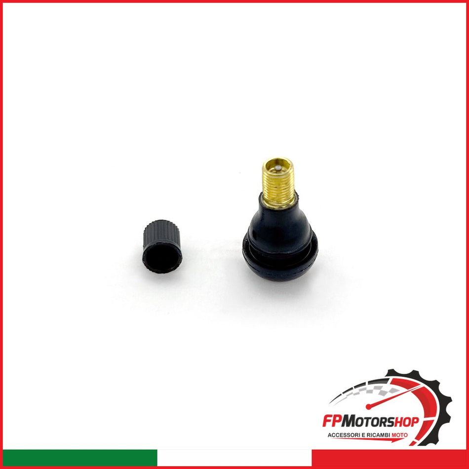 [TR00001] VALVOLA PNEUMATICO CORTA 25mm RIVESTITA IN GOMMA