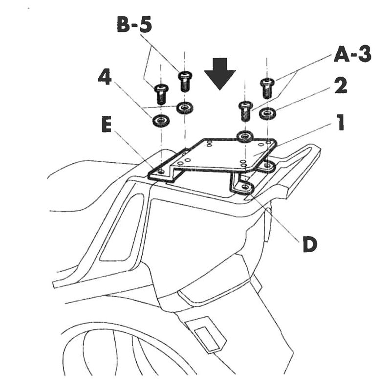ATTACCO BAULETTO BMW R1100 RT W0R16T K1100 LT 1996-2006