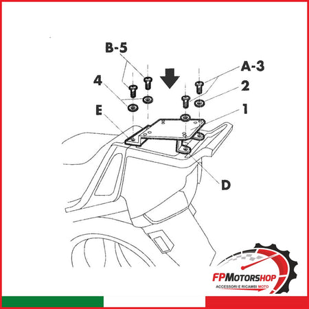 ATTACCO BAULETTO BMW R1100 RT W0R16T K1100 LT 1996-2006
