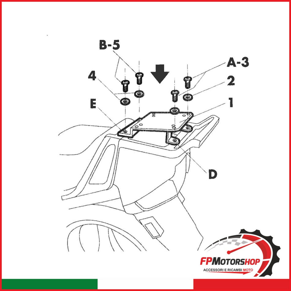 ATTACCO BAULETTO BMW R1100 RT W0R16T K1100 LT 1996-2006