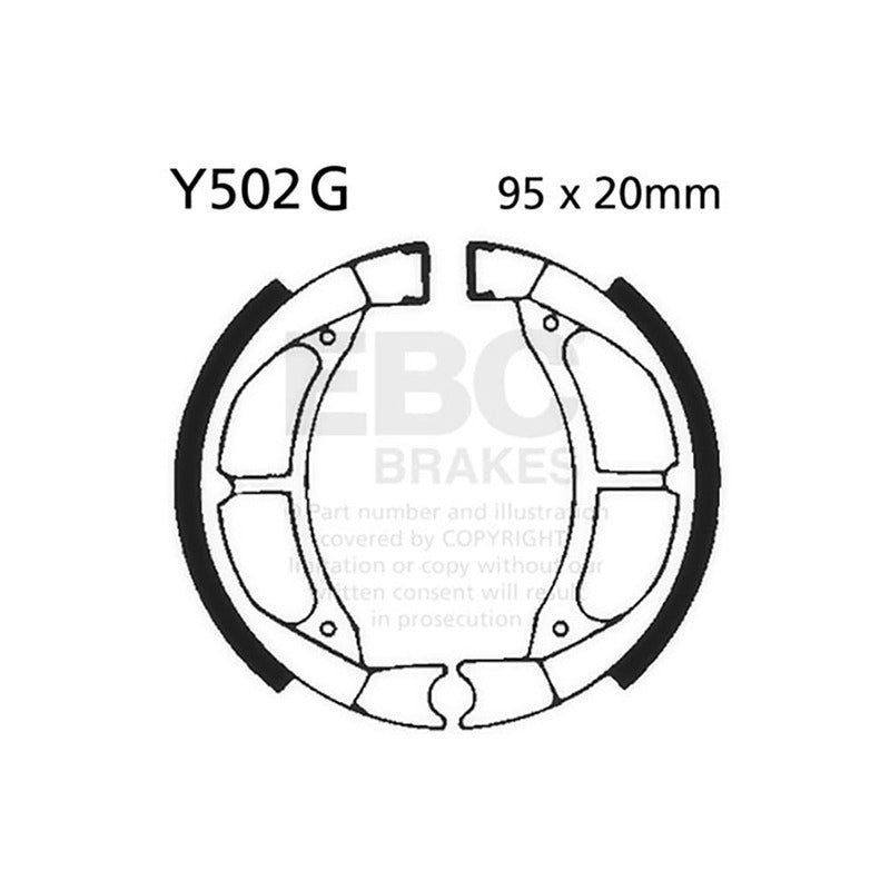 GANASCE YAMAHA YZ 80-77-89SCANALATE EBC R2550201 - foto originale