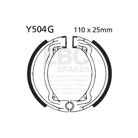 GANASCE YAMAHA YZ 80/100 77-81SCANALATE EBC R2550401 - foto originale