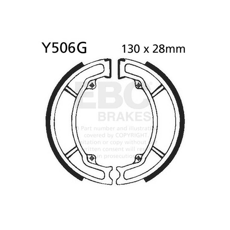 GANASCE YAMAHA YZ 125/200/25077-87 SCANALATE EBC R2550601 - foto originale