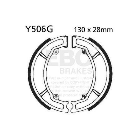 GANASCE YAMAHA YZ 125/200/25077-87 SCANALATE EBC R2550601 - foto originale