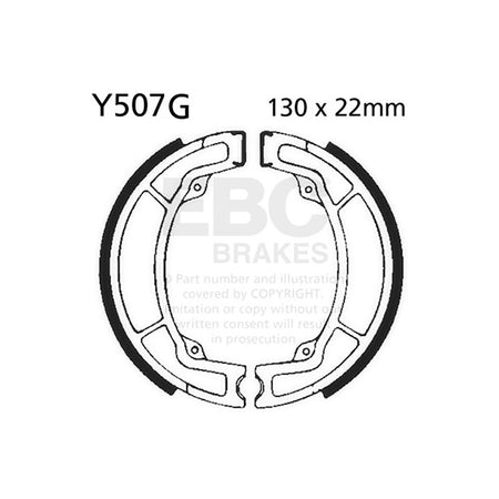 GANASCE YAMAHA YZ 125/250/40076-83 SCANALATE EBC R2550701 - foto originale