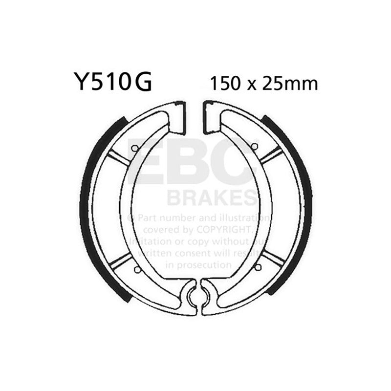GANASCE YAMAHA XT 600 Z TENERE 84-88 SCANALATE YAMAHA XT 600Z TENERÈ 1984-1988 XT 500/550 1976-1983 RS/RD 125/200 1975-1981 EBC R2551001 - foto originale