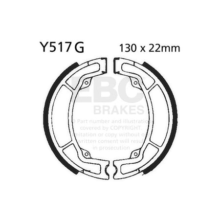 GANASCE YAMAHA YZ 125 83-86SCANALATE EBC R2551701 - foto originale