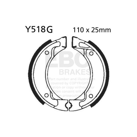 GANASCE YAMAHA SR 125 SE 92-96SCANALATE EBC R2551801 - foto originale