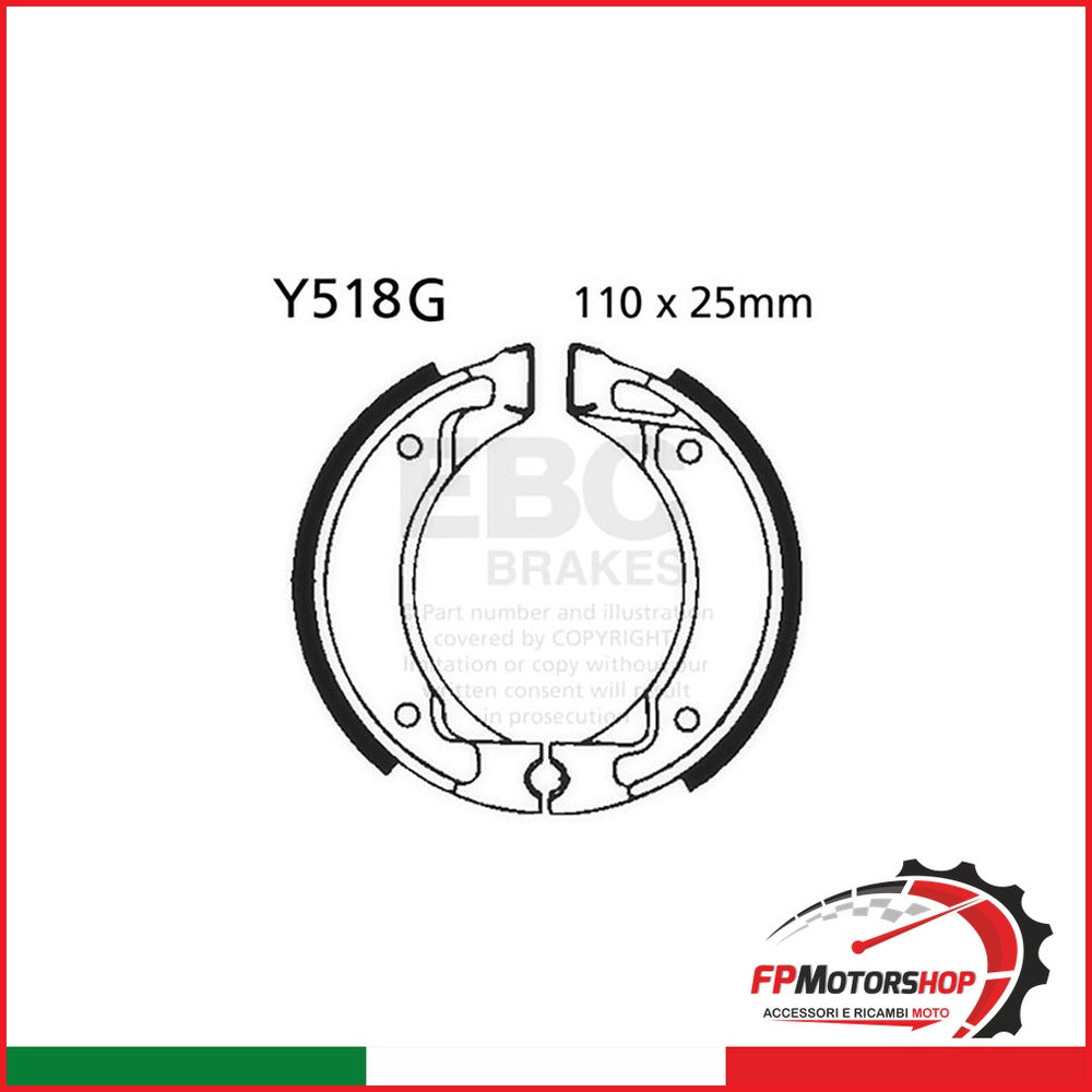 GANASCE YAMAHA SR 125 SE 92-96SCANALATE EBC R2551801 - foto brandizzata