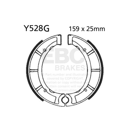 GANASCE YAMAHA YFM 250 01-04SCANALATE EBC R2552801 - foto originale