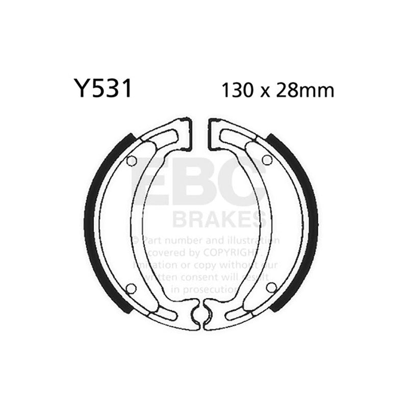 GANASCE AJS JS 125 09-15 EBC Y531 2009-2015 YAMAHA