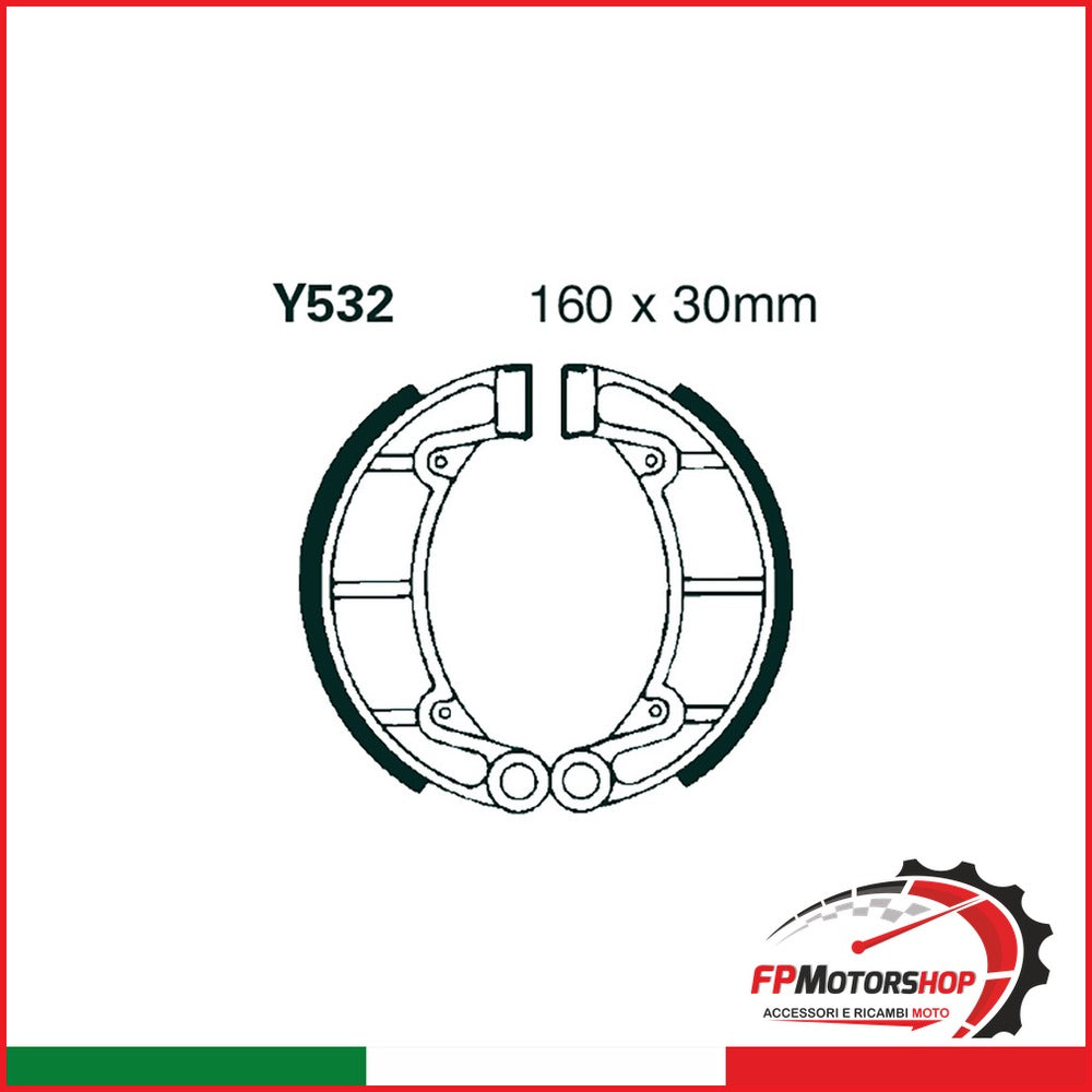 GANASCE YAMAHA YFM 350 GRIZZLY 04-14 SCANALATE EBC R2553201 - foto brandizzata