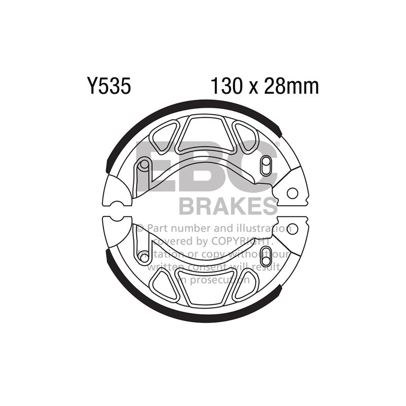 GANASCE YAMAHA YBR 125/250 EBC Y535