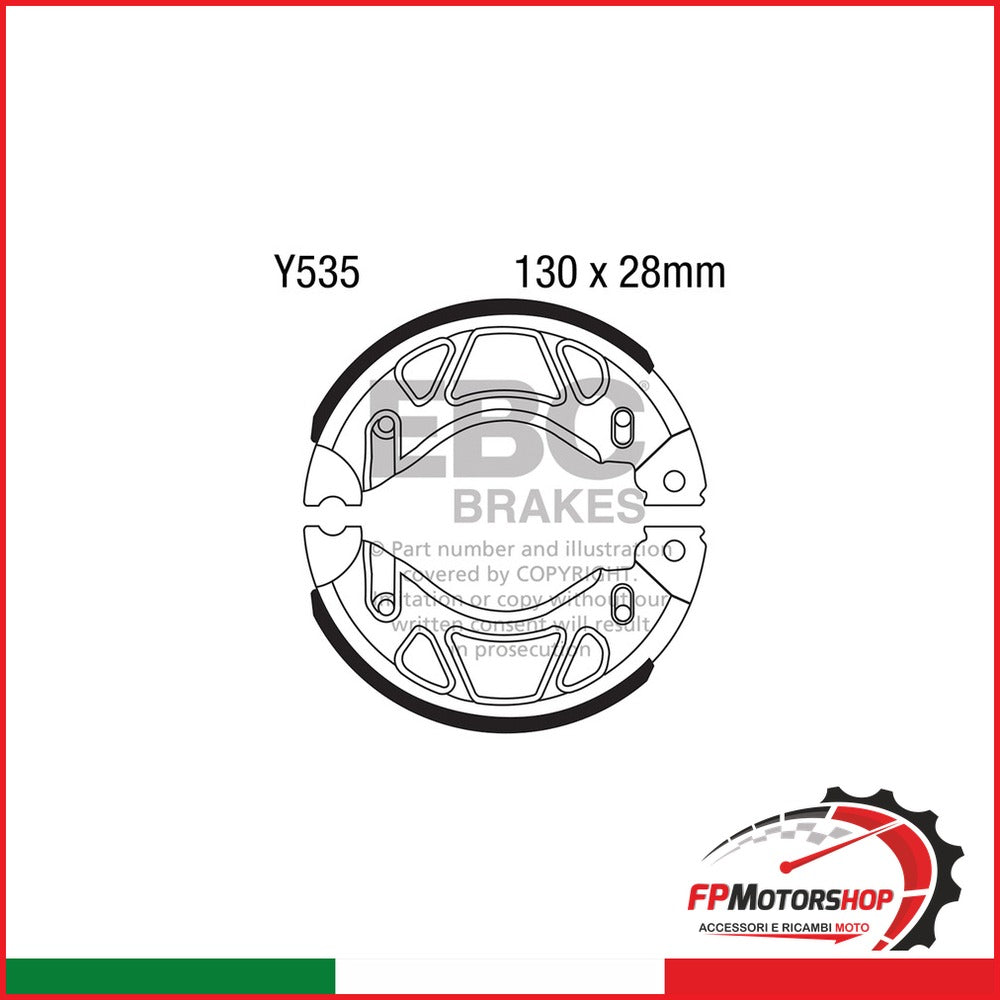 GANASCE YAMAHA YBR 125/250 EBC Y535