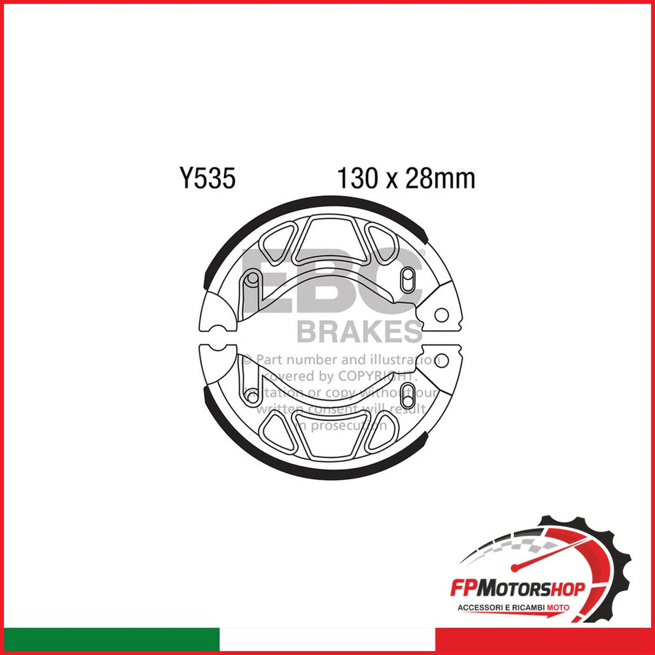GANASCE YAMAHA YBR 125/250 EBC Y535