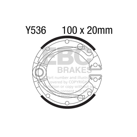 GANASCE Y536 EBC R2553600 - foto originale