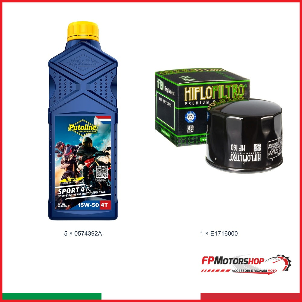 Kit Olio PUTOLINE — PUTOLINE 15w-50 — Olio + filtro olio