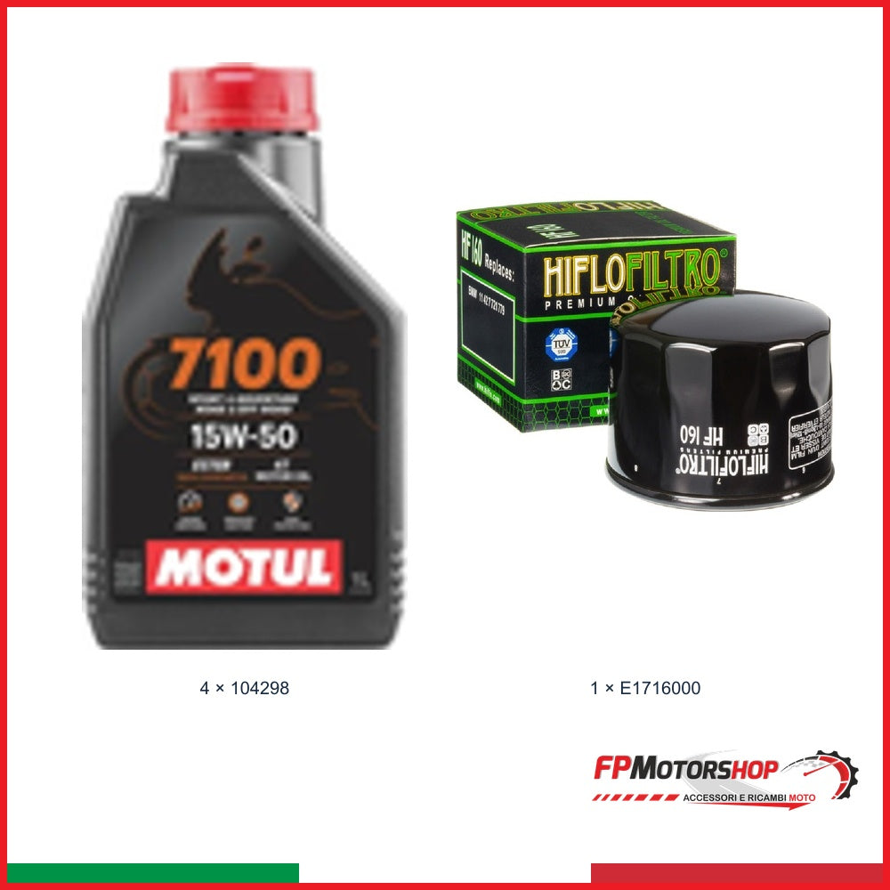 Kit TAGLIANDO BMW — MOTUL — MOTUL 7100 15W-50 — 4 pz — Articolo + opzionale 1 E1716000