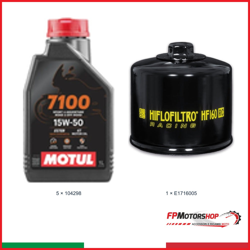 Kit TAGLIANDO BMW — MOTUL — MOTUL 7100 15W-50 — 5 pz — Articolo + opzionale 1 E1716005