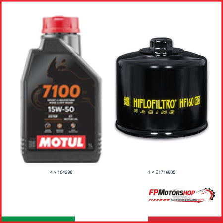 Kit TAGLIANDO BMW — MOTUL — MOTUL 7100 15W-50 — 4 pz — Articolo + opzionale 1 E1716005