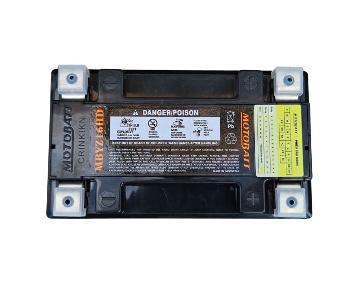 BATTERIA AGM GEL PER MOTO 12V MOTOBATT MBYZ16HD YZ16H BMW R1200 GS 04-19 SUZUKI