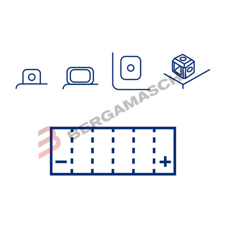 BATTERIA AGM GEL PER MOTO 12V 14 Ah MARELLI YB14L-A2 APRILIA SCARABEO 500