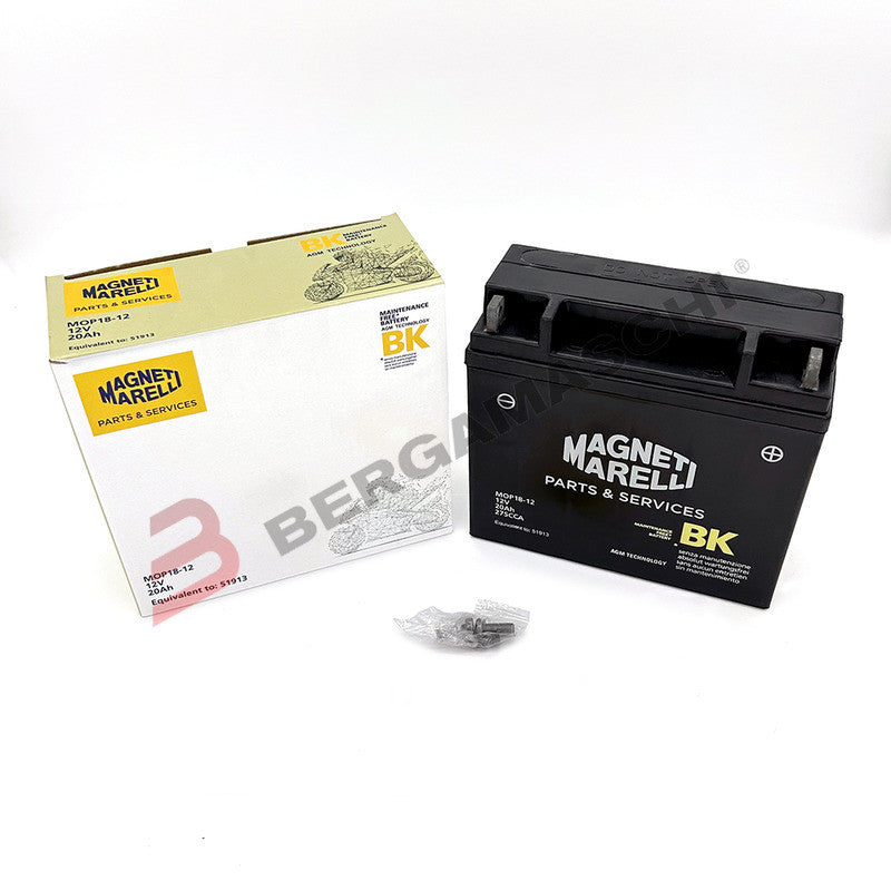 BATTERIA AGM GEL PER MOTO 12V MARELLI MOP18-12 51913 BMW R 850 R/C 95-03