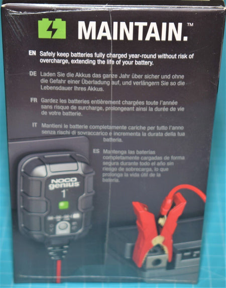 CARICABATTERIA CARICA MANTENITORE BATTERIA AUTOMATICO 12V 1A PER MOTO      