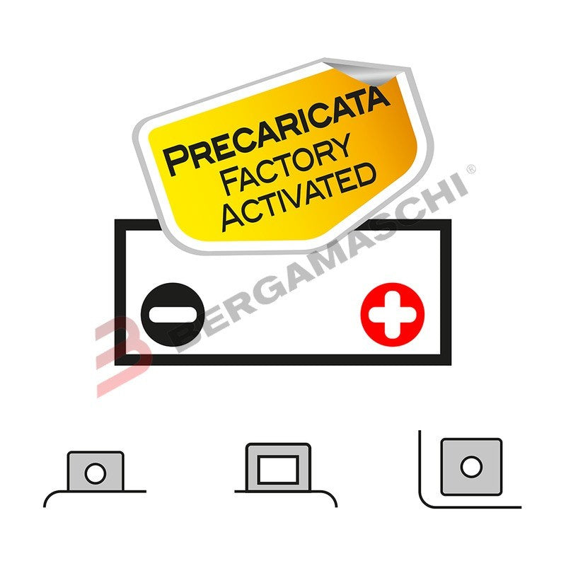 BATTERIA AGM GEL OKYAMI OTX7L-BSR SIGILLATA YTX7L 12V 6 Ah PER MOTO SCOOTER