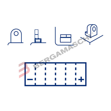 BATTERIA AGM GEL PER SCOOTER 12V 10 Ah MARELLI MOB10LBP YB10L-BP PIAGGIO BEVERLY