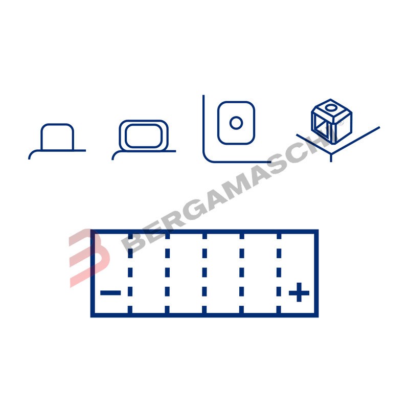 BATTERIA MARELLI MOB5LB-BS YB5L-B PER MOTO SCOOTER CAGIVA SUPERCITY 50