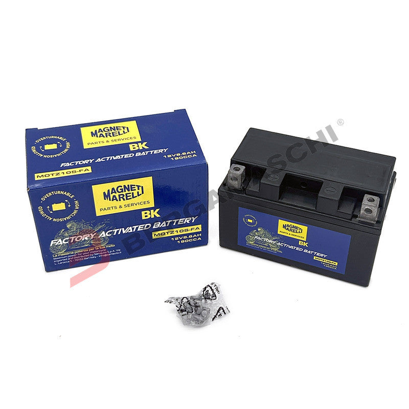 BATTERIA AGM GEL PER MOTO MARELLI MOTZ10S-FA YTZ10S 12V 8,6 Ah HONDA CBR 600 RR