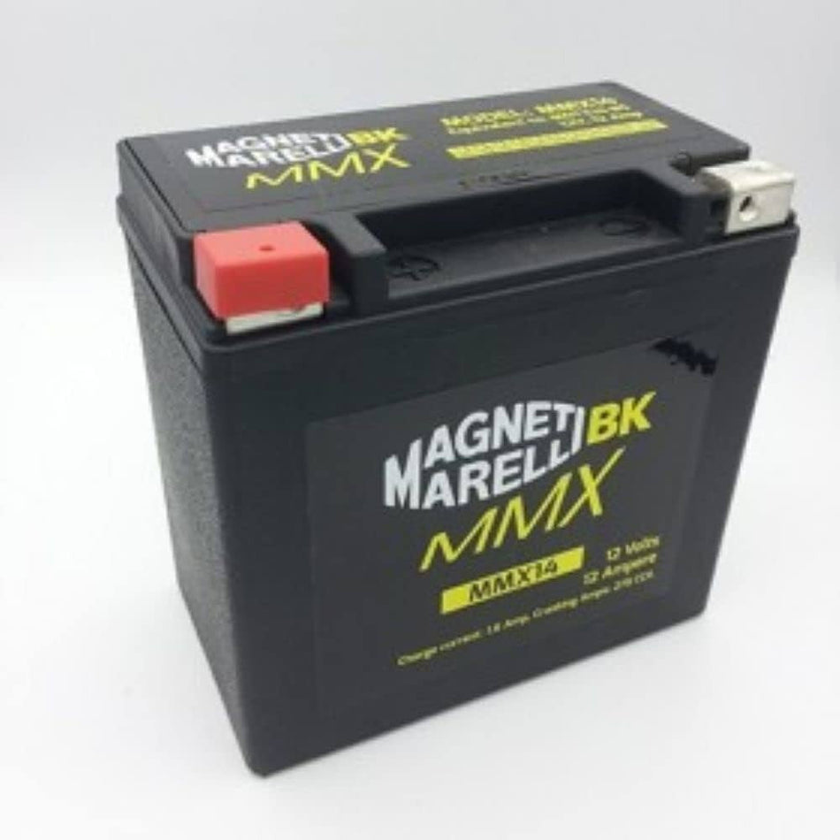 BATTERIA AGM GEL MARELLI MMX14L PRECARICATA SIGILLATA YTX14L-BS PER MOTO HARLEY