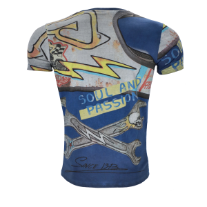 T-SHIRT SP CLUB STICKERS Colore : ROYAL BLU Taglia : XXL