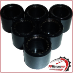 KIT 6 RULLI MASSETTE VARIATORE SCOOTER PER VESPA 150 LX TOURING 10>11 19X17 10G