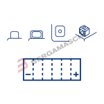 BATTERIA MARELLI MOB5LB-BS YB5L-B PER MOTO SCOOTER CAGIVA SUPERCITY 50