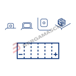 BATTERIA AGM GEL PER MOTO 12V 14 Ah MARELLI YB14L-A2 APRILIA SCARABEO 500