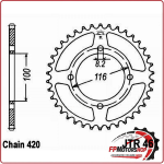 CORONA TRASMISSIONE PER MOTO JT 461 Z53 JTR461.53 53 DENTI PASSO 420 KAWASAKI KX
