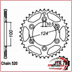 CORONA TRASMISSIONE PER MOTO JT 735 Z43 JTR735.43 43 DENTI 520 DUCATI MONSTER