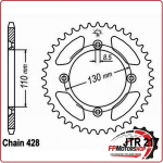CORONA TRASMISSIONE PER MOTO ALLUMINIO JTA 217 Z55 JTA217.55 55 DENTI HONDA CR80