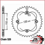 CORONA TRASMISSIONE PER MOTO ALLUMINIO JTA1350 Z38 JTA1350.38 38 DENTI PASSO 520