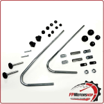 KIT ATTACCHI PARABREZZA SCOOTER PER PIAGGIO BEVERLY 125/300/350 BIONDI 8500510