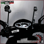 KIT ATTACCHI PARABREZZA SCOOTER PER APRILIA SPORT CITY ONE 50/125 BIONDI 8500617