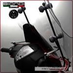 KIT ATTACCHI PARABREZZA SCOOTER PER KYMCO SUPER 8 50 BIONDI 8500640 07>12