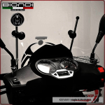 KIT ATTACCHI PARABREZZA SCOOTER PER KEEWAY LOGIK 17> BIONDI 8500978 125/150